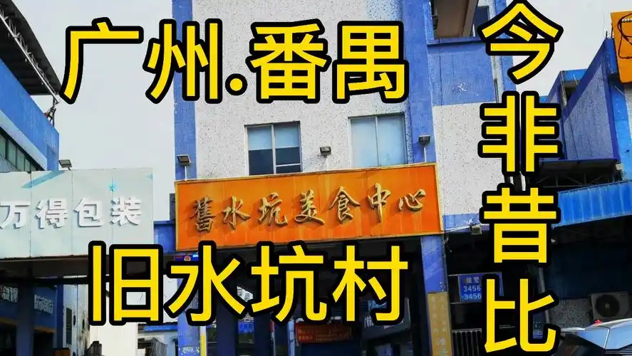 广州市番禺区旧水坑村现状,已是今非昔比