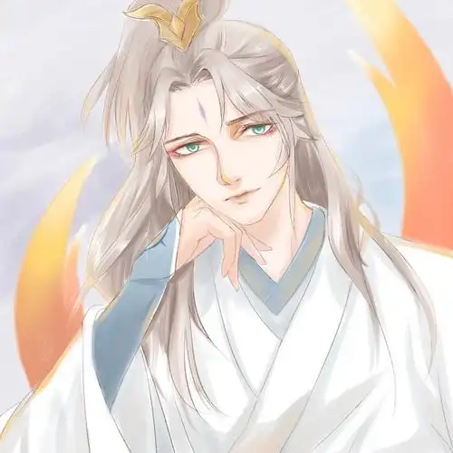 画了一张轮回诀杨戬的头像.