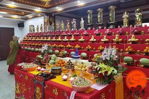 洪福禅寺举行辛丑年华严共修法会之斋天法事