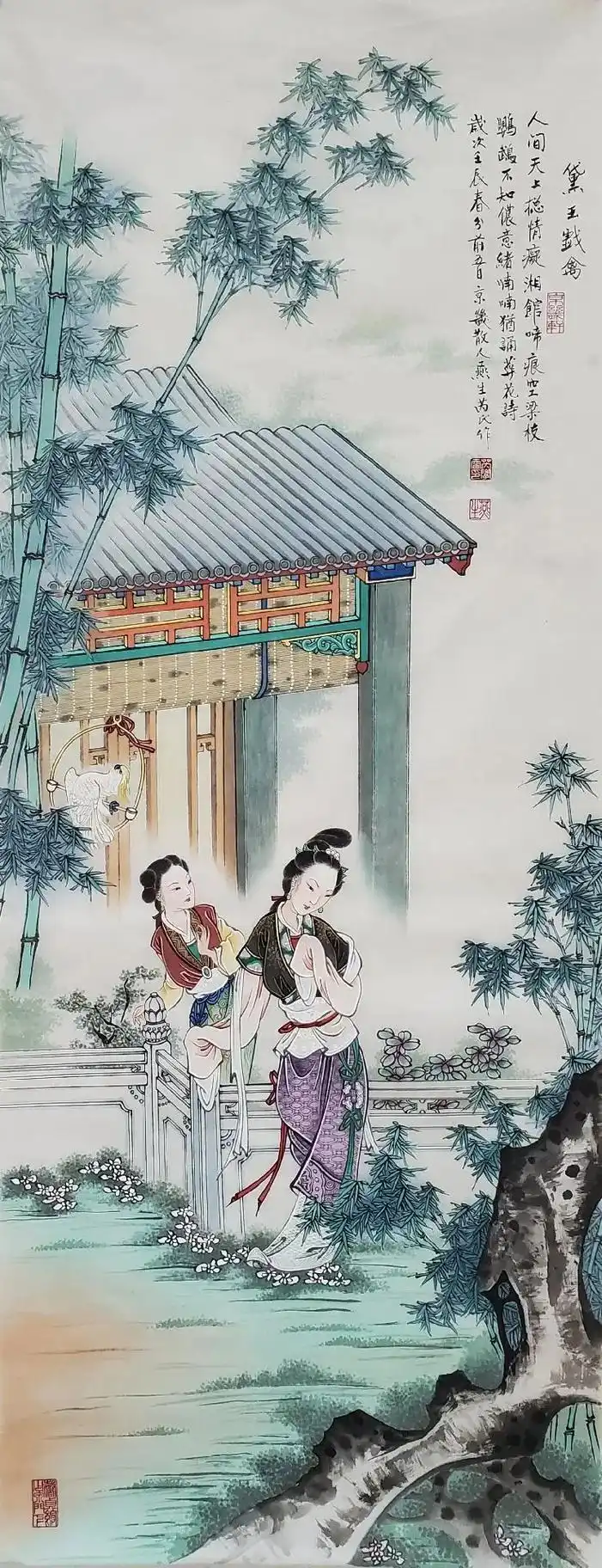 工笔画红楼梦十二金钗#红楼梦 #工笔画 #带你走进画里 #视 - 抖音