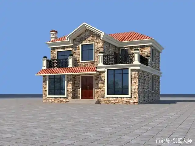 低成本二层小别墅,快乐生活的小起点农村小别墅120平方二层半,城里人