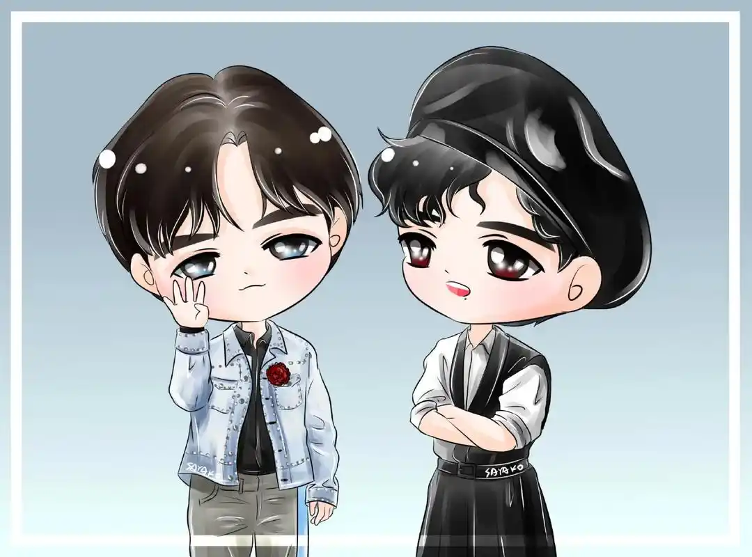 q版人物 世界奇奇怪怪,你俩可可爱爱781598 #博君一肖  - 抖音