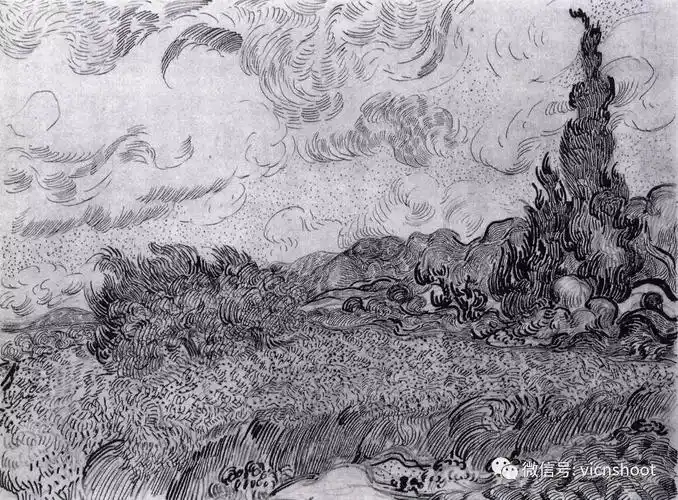 梵高素描作品欣赏