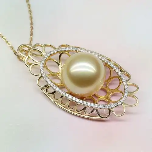 金色南洋珍珠吊坠女神Ⅰ