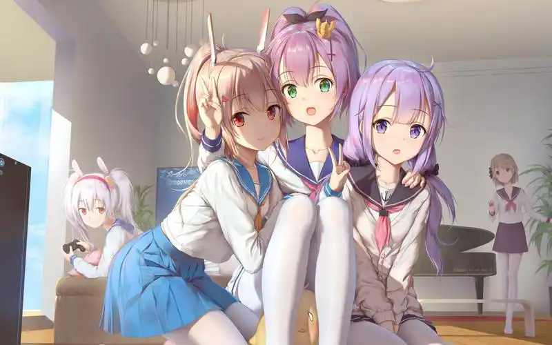 可爱二次元动漫图片桌面壁纸.一组cco梦幻好看二次元电脑图片壁纸,希