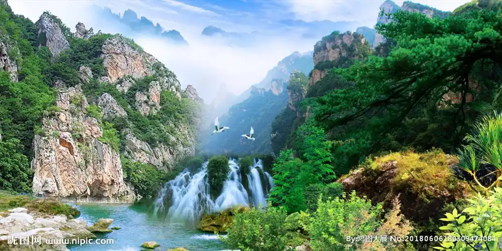 山水风景画图片