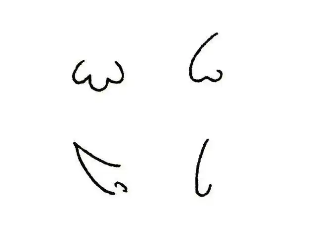 卡通人物简笔画鼻子