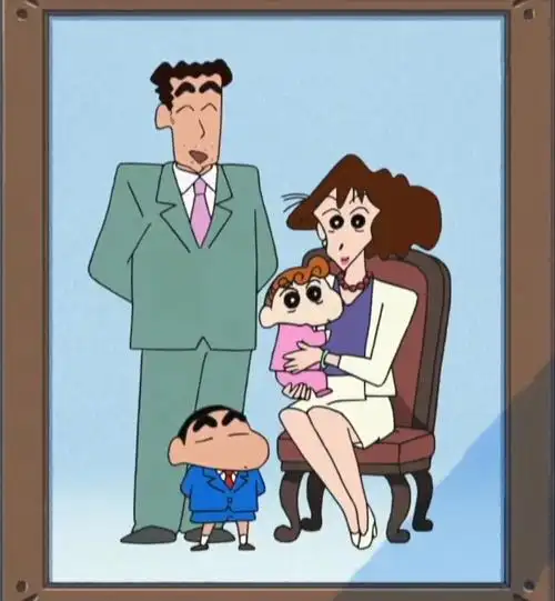 野原一家拍全家福啦