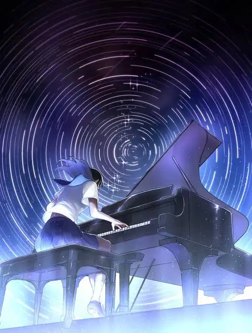 动漫美图丨你与优雅美少女只差一架钢琴 弹钢琴的少女特辑