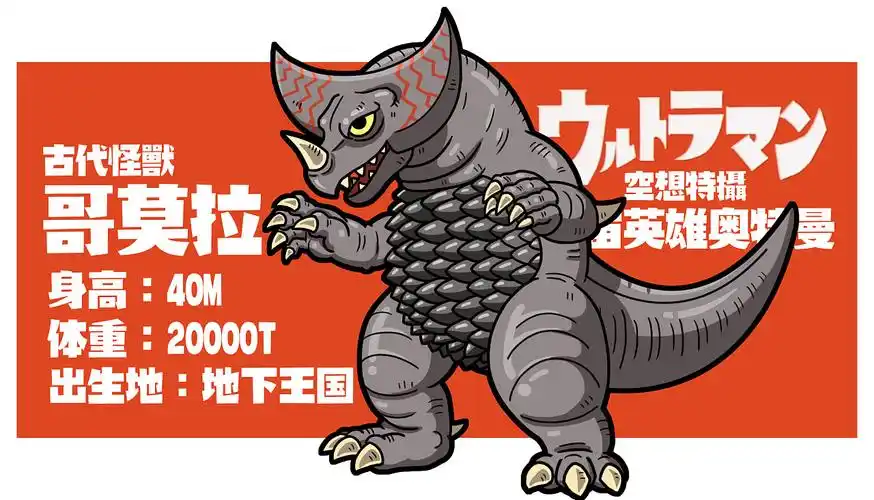 奥特曼怪兽q图鉴-哥莫拉