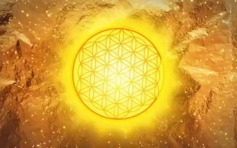 生命之花向宇宙祝福神圣几何学吸引力法则