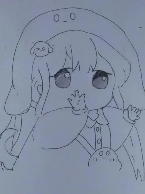 自学画画  #画画教程  #日常手绘  一个可爱小女孩(有教程)