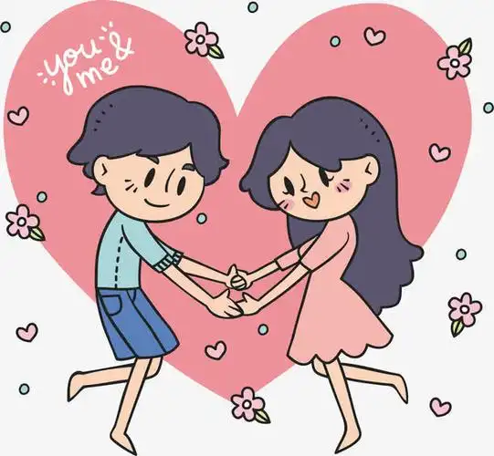 关键词 : 卡通,手绘,手牵手,情侣,爱心,矢量图
