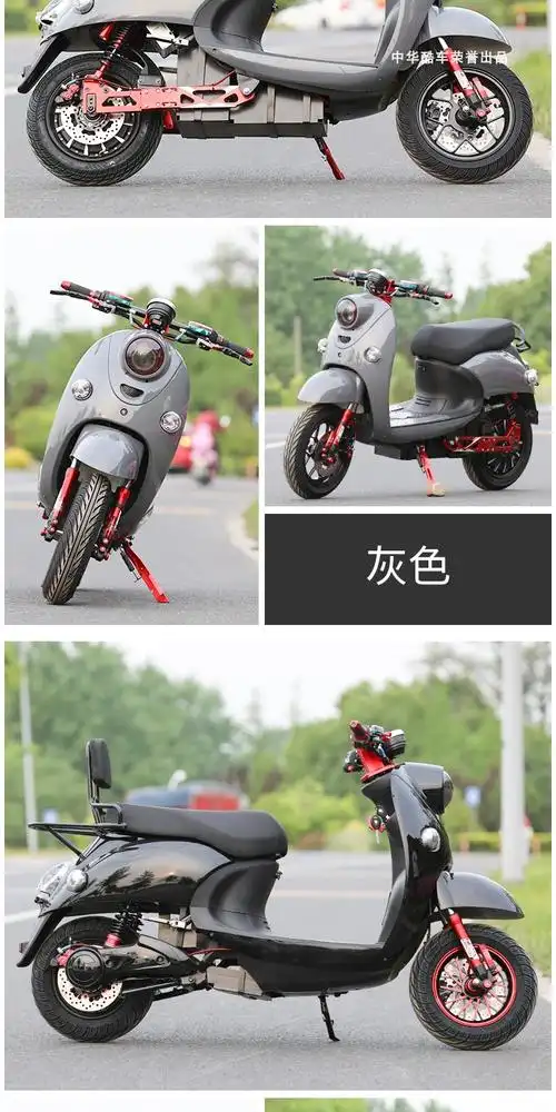 小龟王120v一体仓爆改电动摩托车72v96v成人踏板电瓶车高速电摩