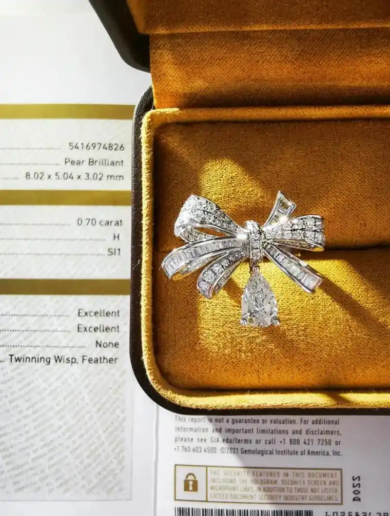70分水滴形~格拉夫蝴蝶结钻戒.今日到货分享,客定70分水滴 - 抖音