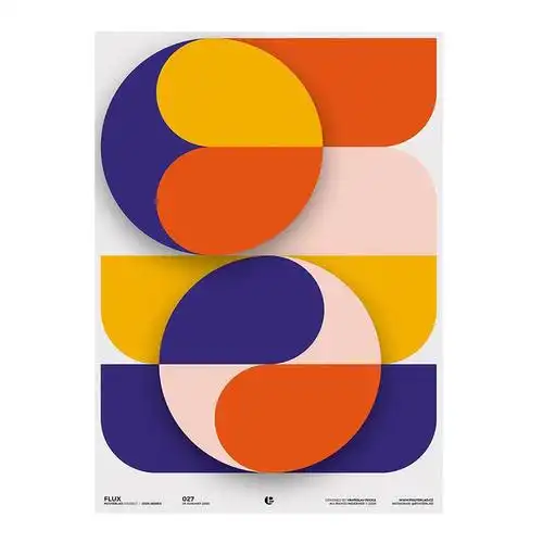 玩转形状16款创意几何图形构成海报