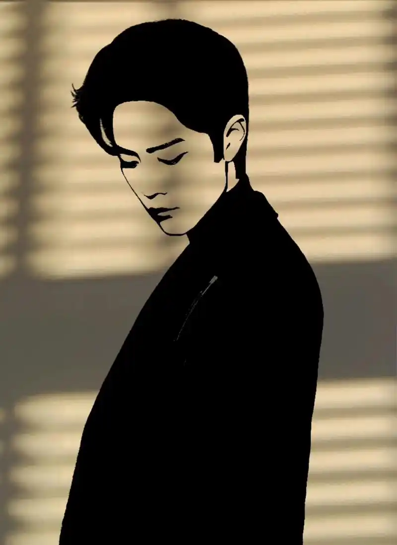肖战头像艺术剪影