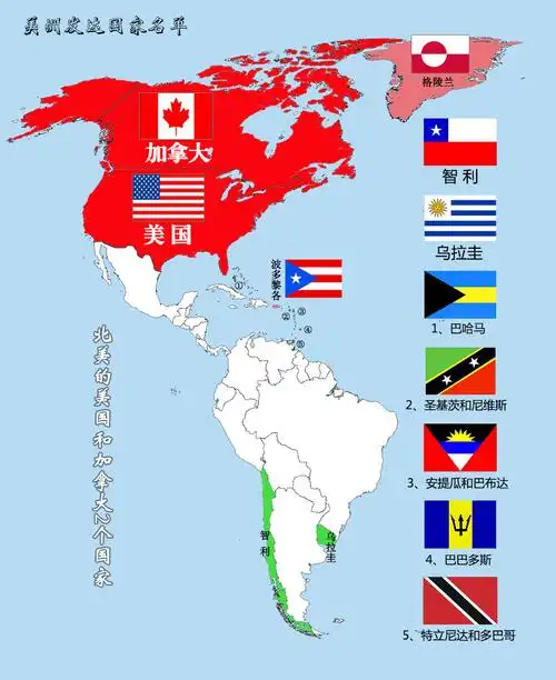 北美国家是指哪些国家北美洲都是发达国家吗