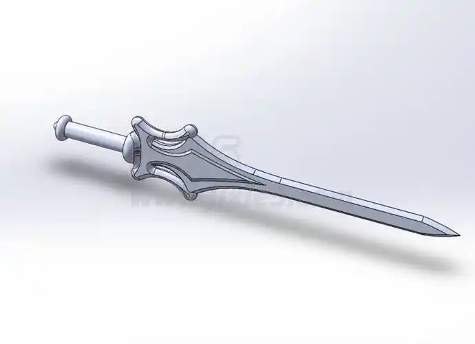 倚天剑solidworks三维模型