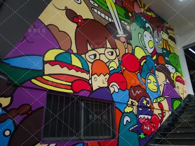 涂鸦墙绘网红打卡墙济南墙绘