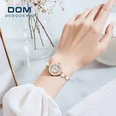 dom多姆珍珠手表女士款防水时尚学生石英机械风腕表生日礼物送女友
