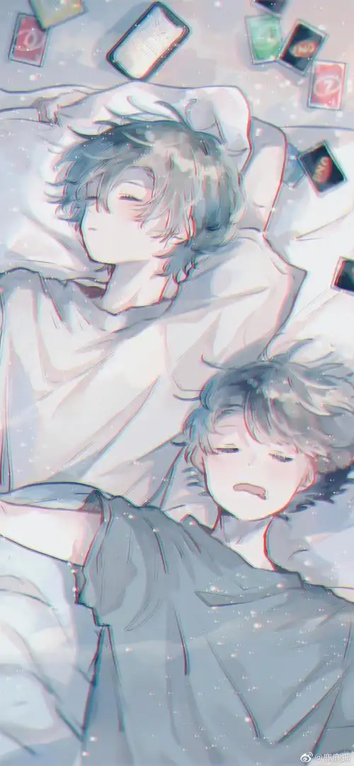 cr:@见水印手绘插画/漫画少女/可爱卡通/旧漫壁纸/锁屏屏保/聊天背景