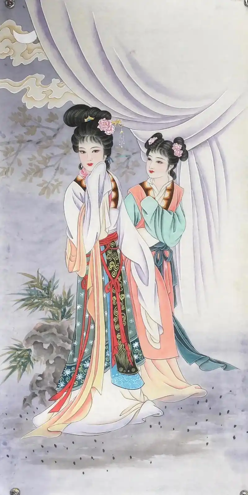 工笔仕女现货 - 抖音