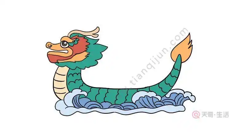 端午的龙简笔画