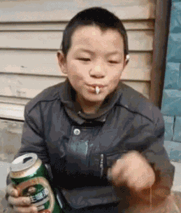 啤酒抽烟搞笑逗逼gif动图_动态图_表情包下载_soogif
