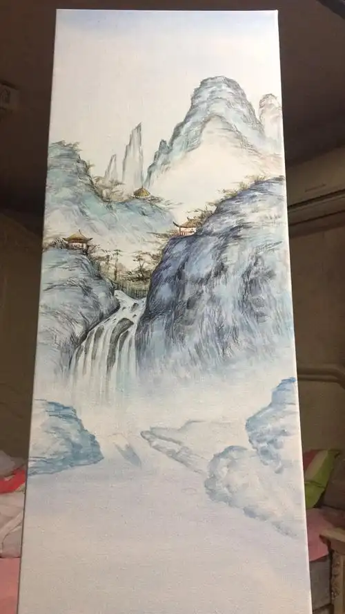 丙烯山水_旖旎_1640__插画师作品_涂鸦王国gracg.com