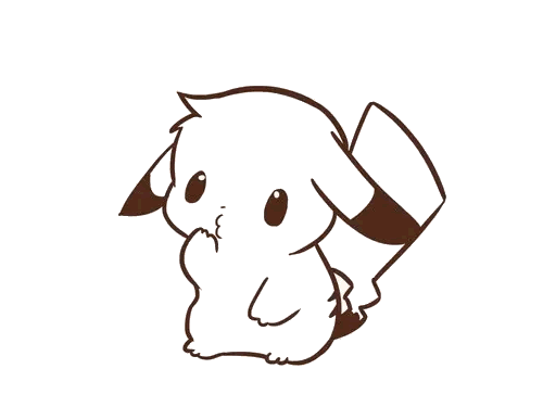 萌萌皮卡丘简笔画