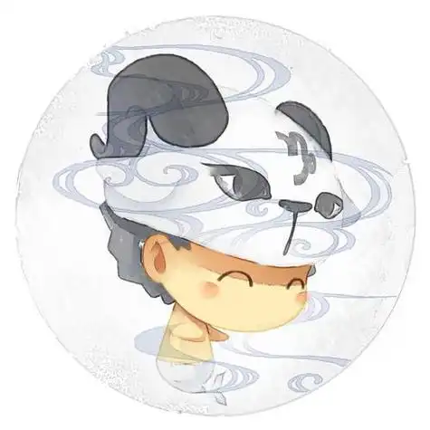 脸朝右下的摩羯座男生圆头像