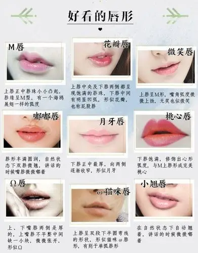 小仙女们,今天夏夏来聊一下唇形