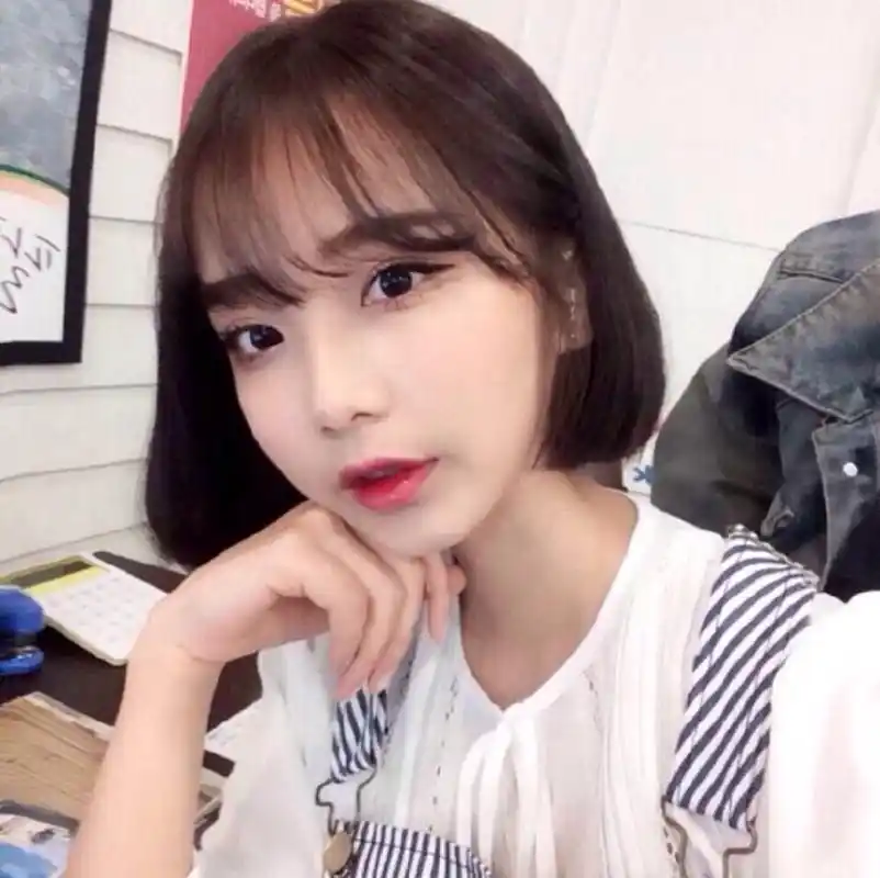 girlface短发女生头像