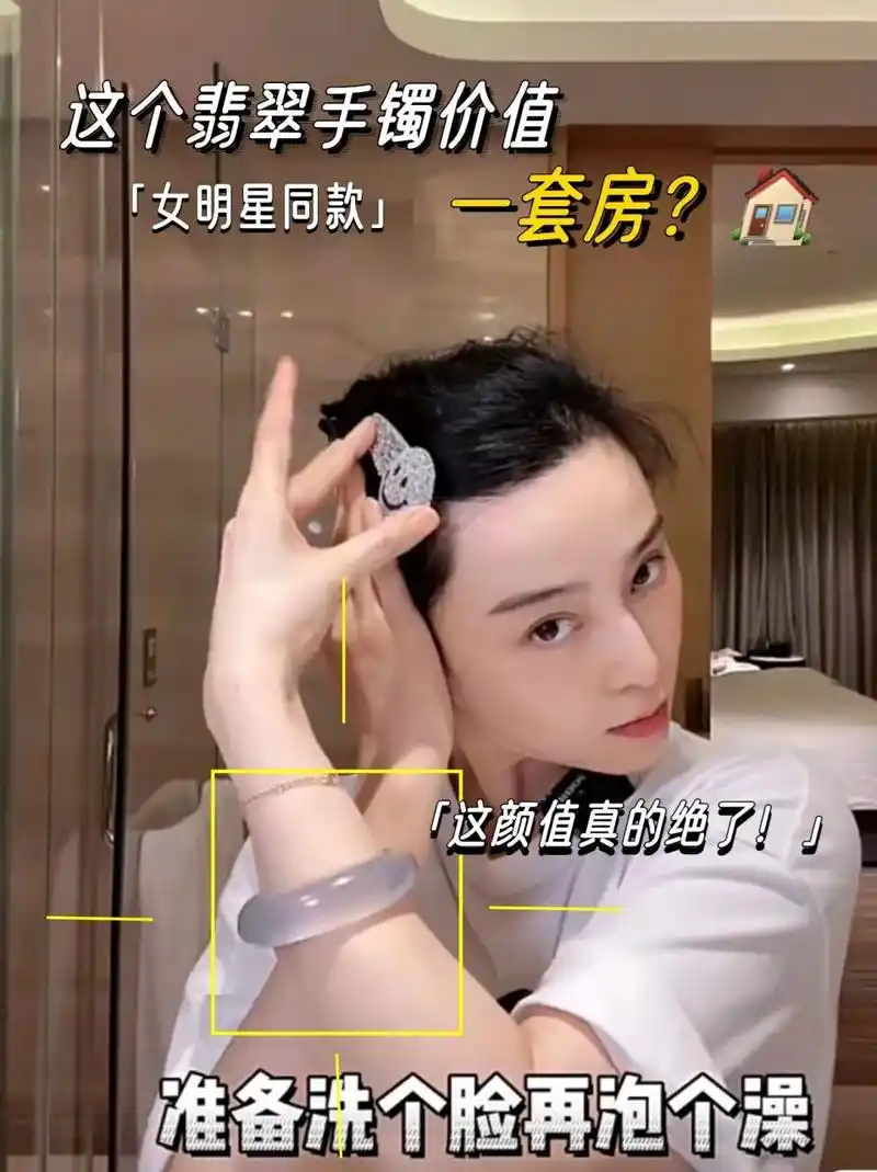 范冰冰翡翠手镯90一套房92,你选哪个?