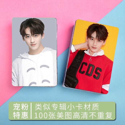 r1se何洛洛个人周边系列二 小卡卡贴 100张 照片集 写真 小卡片