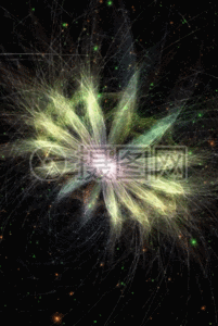 科技感银色花朵旋转h5动态背景图片素材
