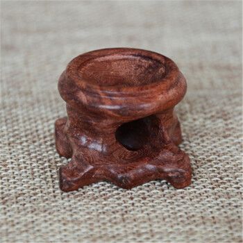 惠阙芸 葫芦底座托架天然实木镂空红木圆形摆件文玩核桃蛋雕水晶球小