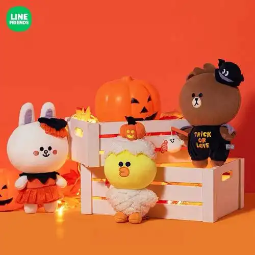 linefriends万圣节布朗熊莎莉可妮安排