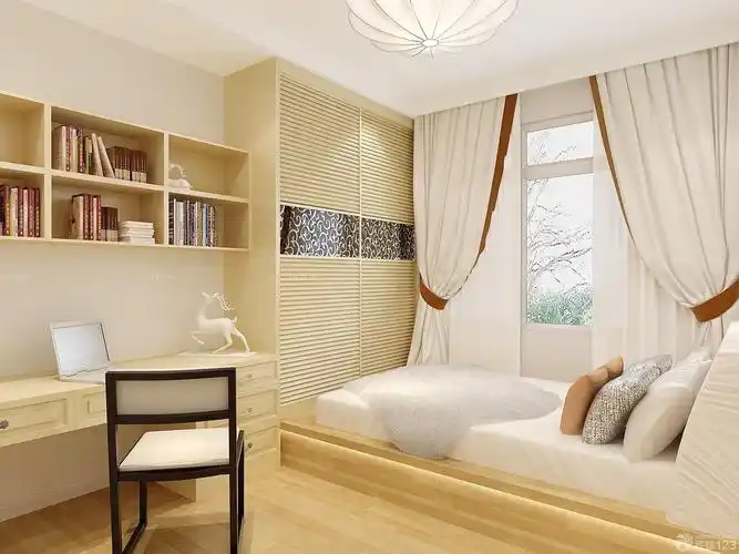 80平小户型榻榻米床装修设计效果图