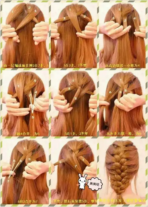 蝎子辫,蝎子辫的编法图解,蝎子辫怎么编图解