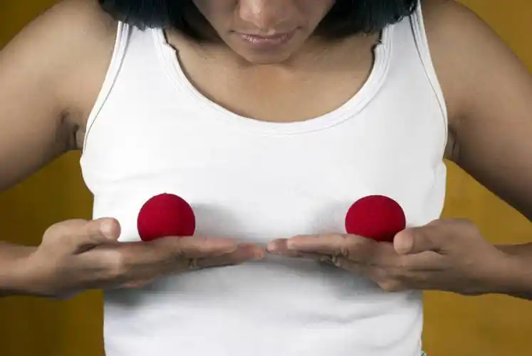 装,球,红色,躯干,放松,摄影,幽默,创造力,东亚人,想法,年轻女性,女人