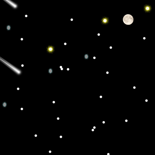 流星雨动态图片