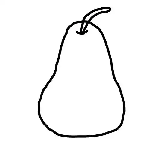 梨的简笔画图片大全 梨的简笔画图片大全可爱