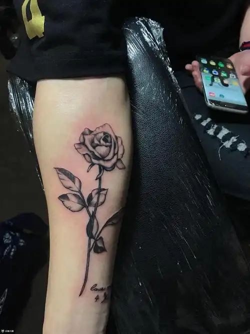 小臂花_纹身图案手稿图片_连云港常的纹身作品集