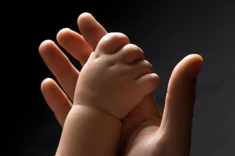 小手握着大手掌