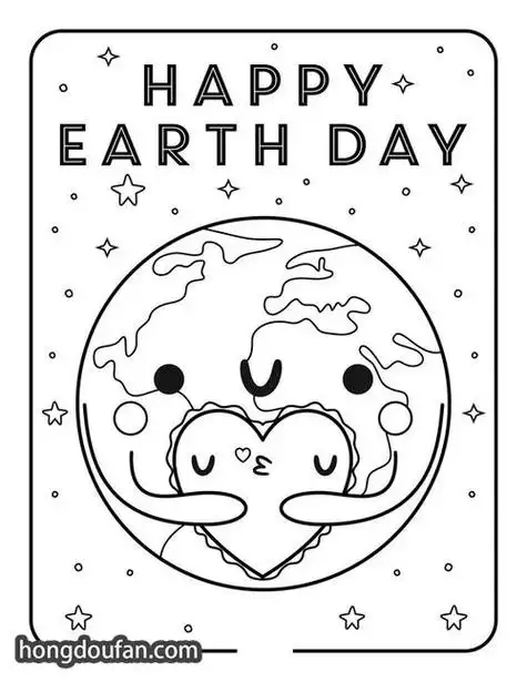 保护地球简笔画保护地球简笔画带颜色完整画