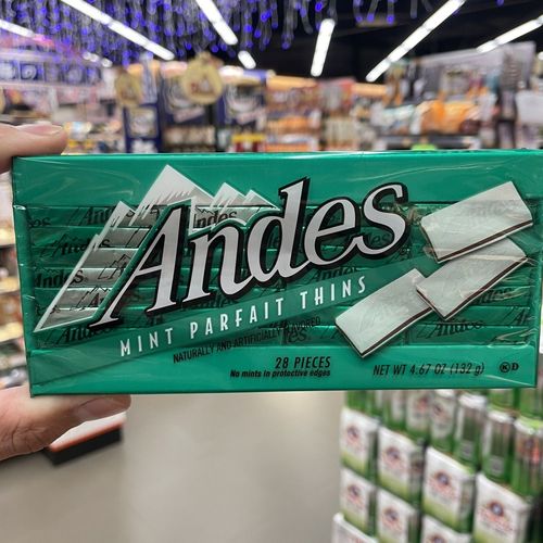 澳门代购薄荷味巧克力andes安迪士双/单薄荷夹心巧克力28片132g
