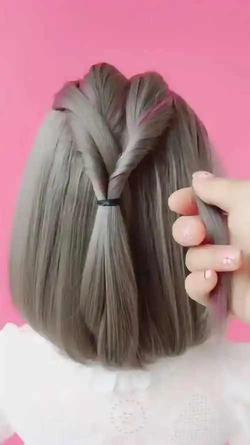 时尚女生编发发型,适合短发妹子的编发发型!