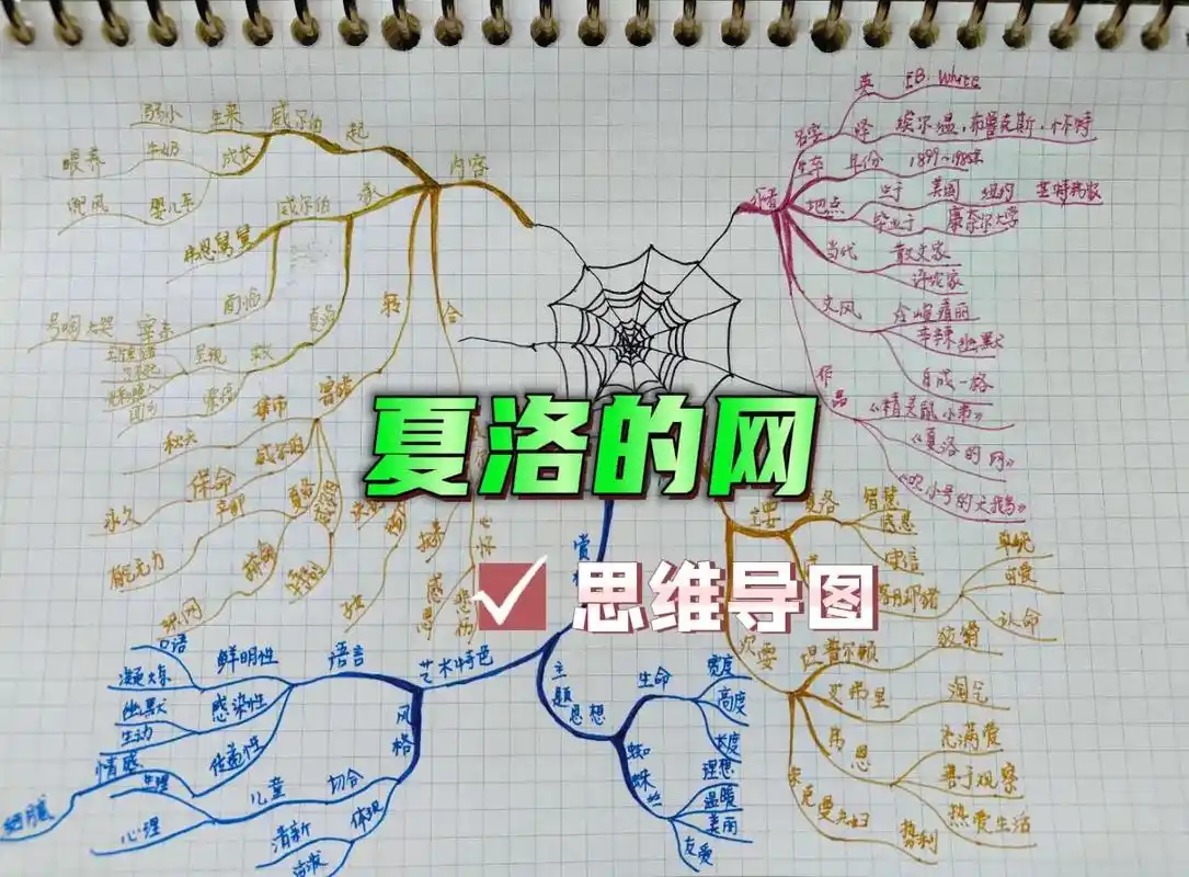 《夏洛的网》思维导图.